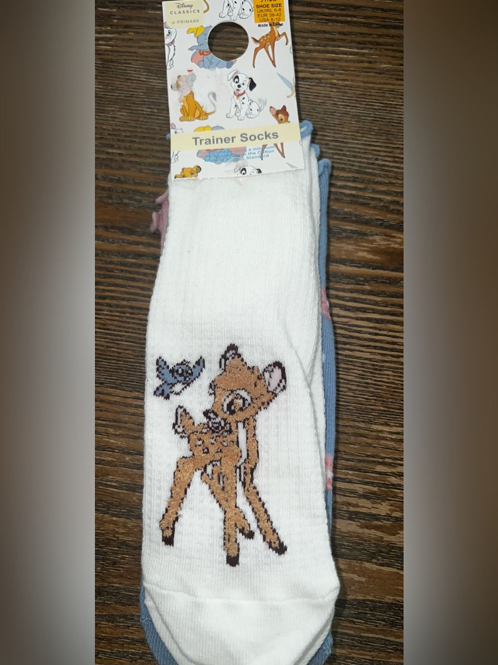 Disney’s Bambi Cotton Blend Trainer Socks - 3 pairs - Women’s - NWT